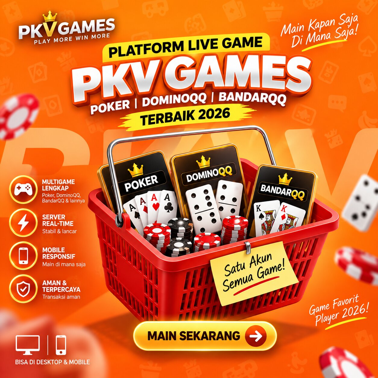 PKV Games: Platform Live Game PKV Poker - DominoQQ Dan BandarQQ Online Terbaik 2026